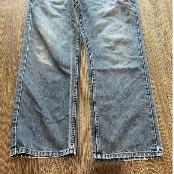 Levi Strauss & Co Mens Straight Jeans Mid-Rise Denim Medium Wash Blue Size 38x30 - Picture 2 of 11